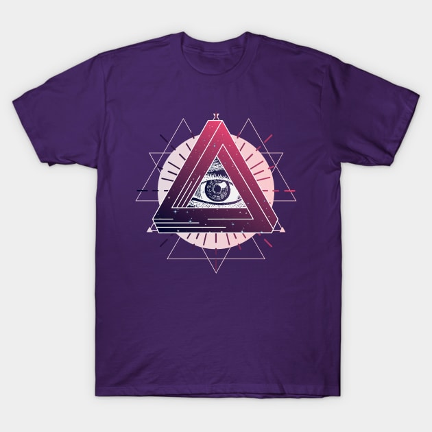 Mystic Eye  Design T-Shirt by LR_Collections